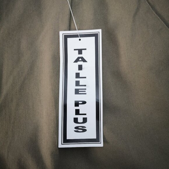 NWT Zero Xposure Men's Size 42 Army Green Pleated Front Oversize Cotton Shorts - Picture 6 of 7